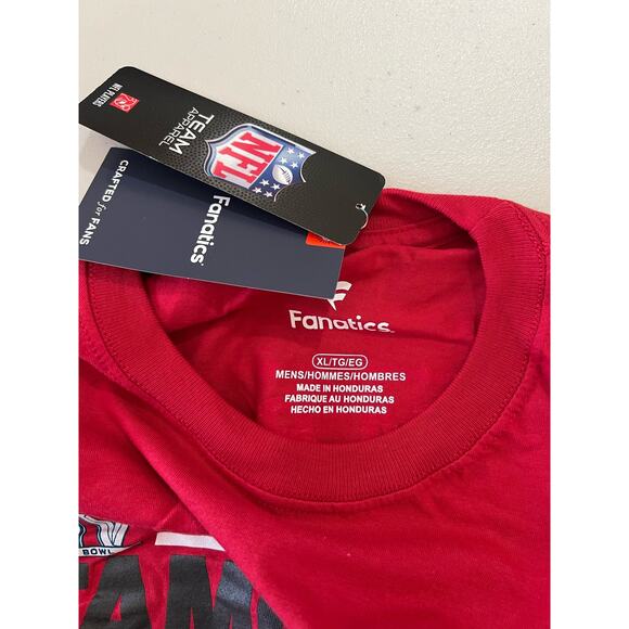 NFL Super Bowl LV Bucs Men's Team Roster Long Sleeve RED NWT SIZE XL - Picture 6 of 9